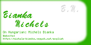 bianka michels business card